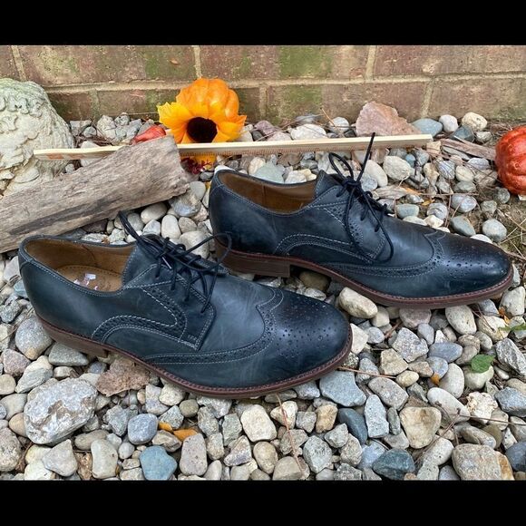 Bostonian Dark Gray Leather Oxford Men's US 11.5M - Picture 1 of 8